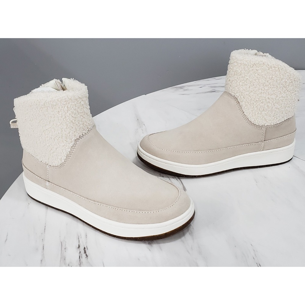 NEW NO BOX‎ Aetrex Winnie Weatherproof Suede Sherpa Winter Boot Women SIZE 7